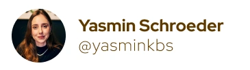 Yasmin Schroeder — @yasminkbs